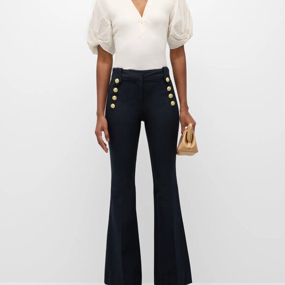 Derek Lam 10 Crosby Robertson Cropped Flare Denim Jeans, Womens Sz 27 - Picture 1 of 8